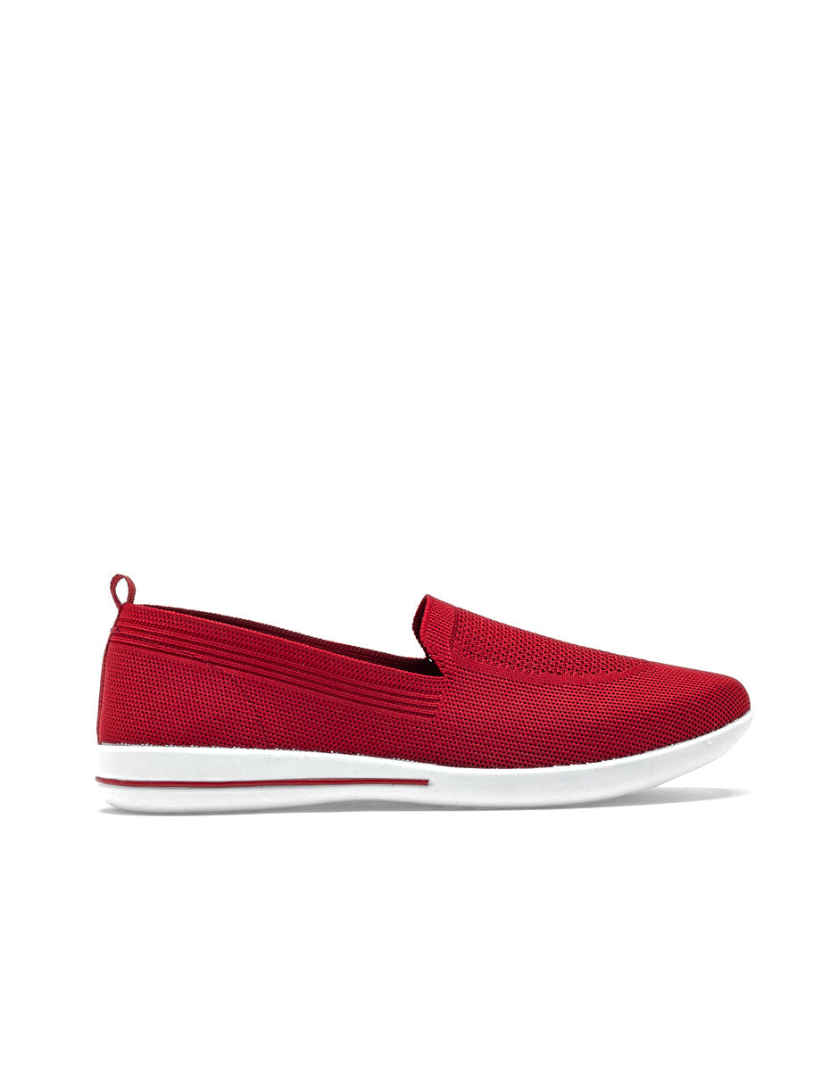 Zapatos de confort Exterior Textil Color Rojo Para Mujer De RBBASICS