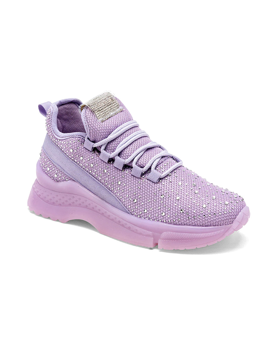 Tenis tipo deportivo Exterior Textil Color Lila Para Mujer De RBCOLLECTION