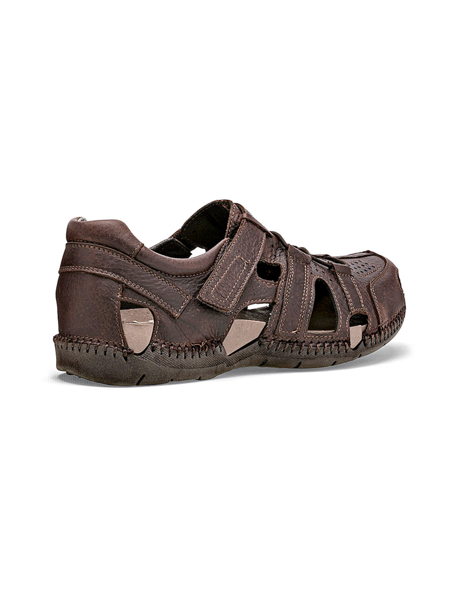 Sandalias casuales Exterior Piel Color Café Para Hombre De RBCOLLECTION