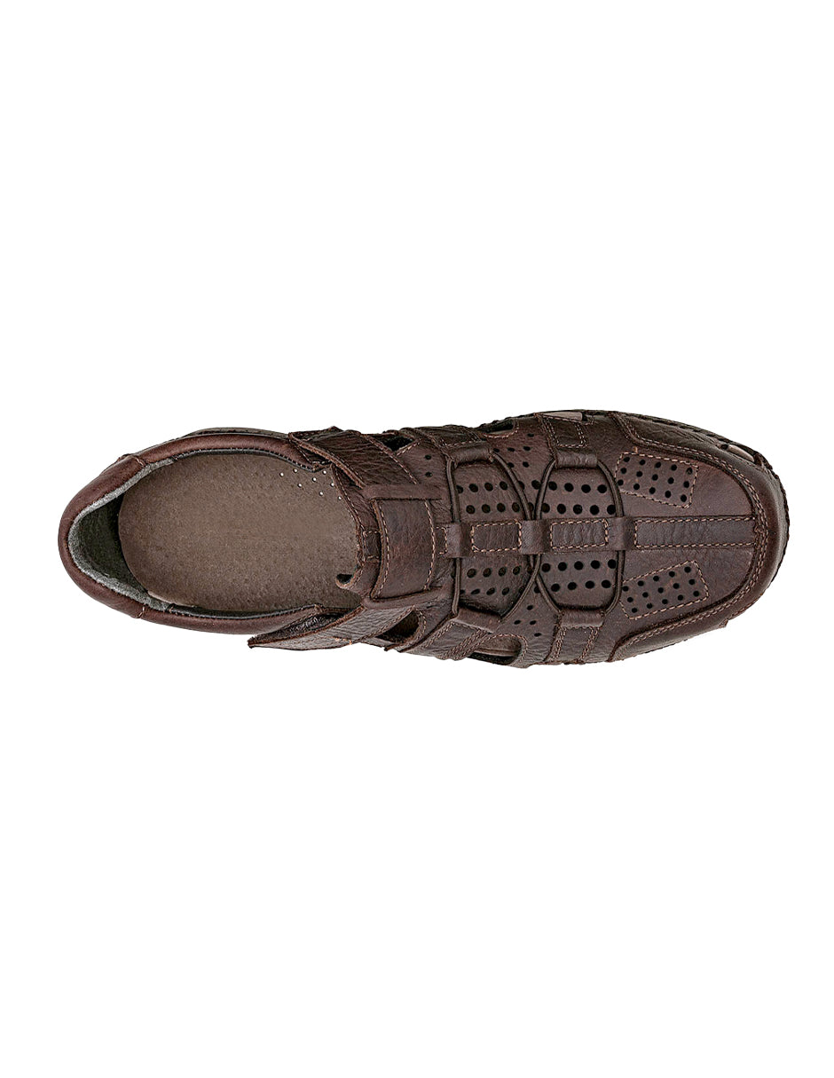 Sandalias casuales Exterior Piel Color Café Para Hombre De RBCOLLECTION