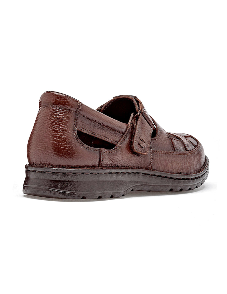 Sandalias casuales Exterior Piel Color Café Para Hombre De RBCOLLECTION