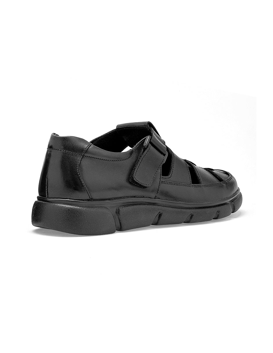 Sandalias casuales Exterior Piel Color Negro Para Hombre De RBCOLLECTION