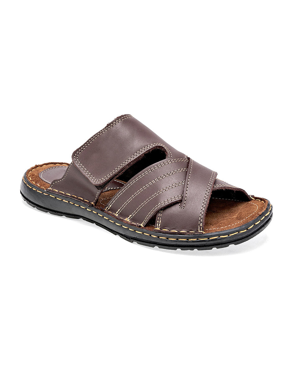 Sandalias casuales Exterior Piel Color Café Para Hombre De RBCOLLECTION