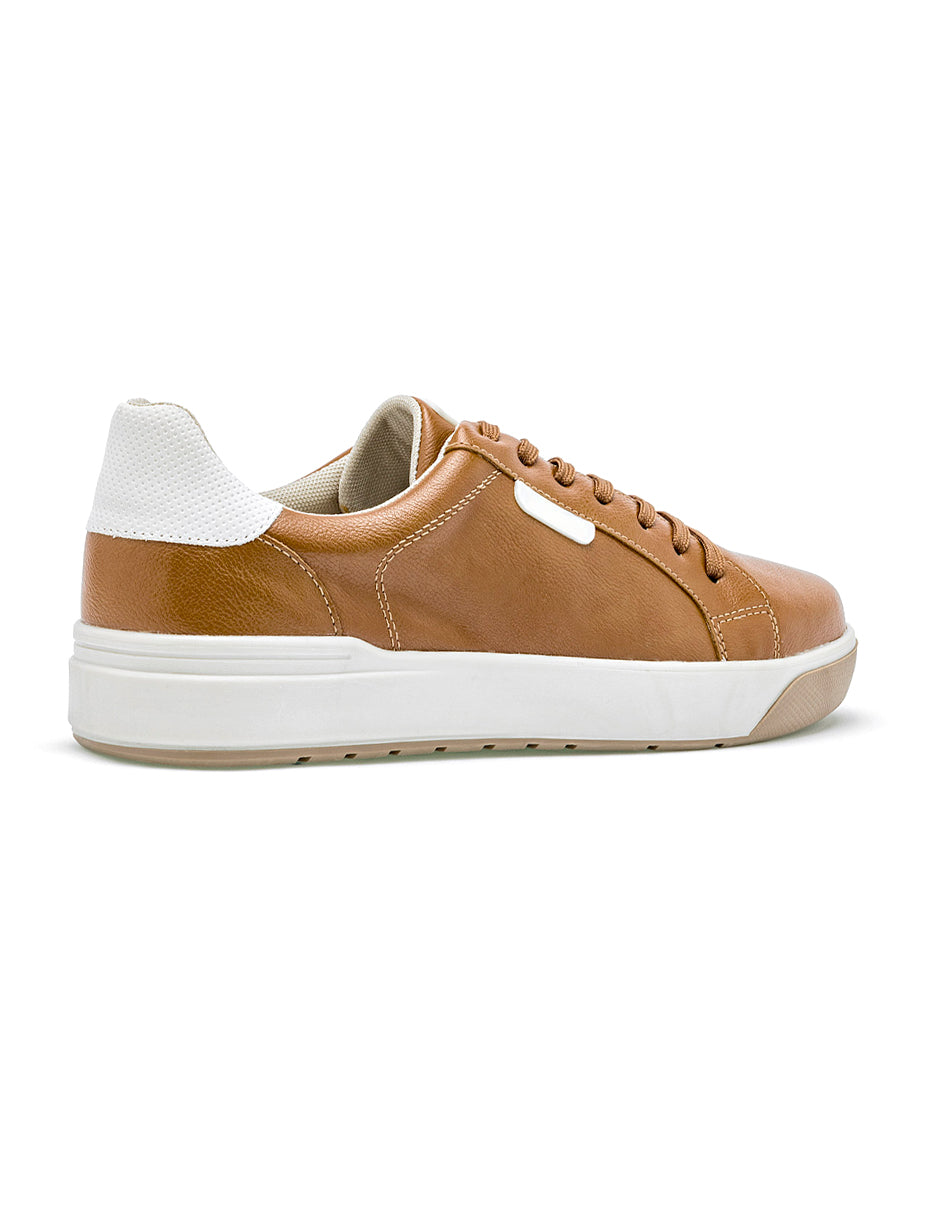 Tenis con cordones Exterior Sintético Color Camel Con Beige Para Hombre De RBCOLLECTION