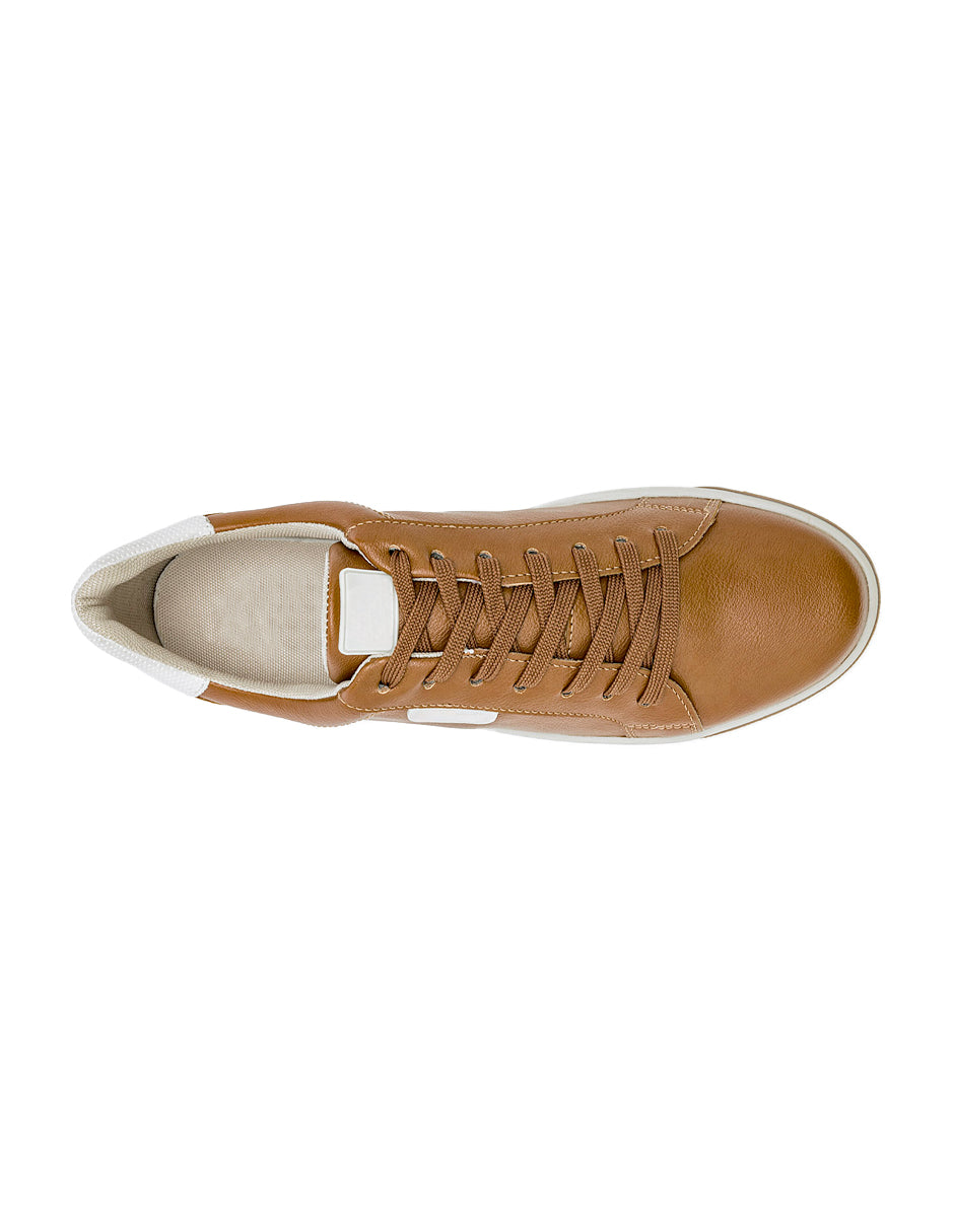 Tenis con cordones Exterior Sintético Color Camel Con Beige Para Hombre De RBCOLLECTION