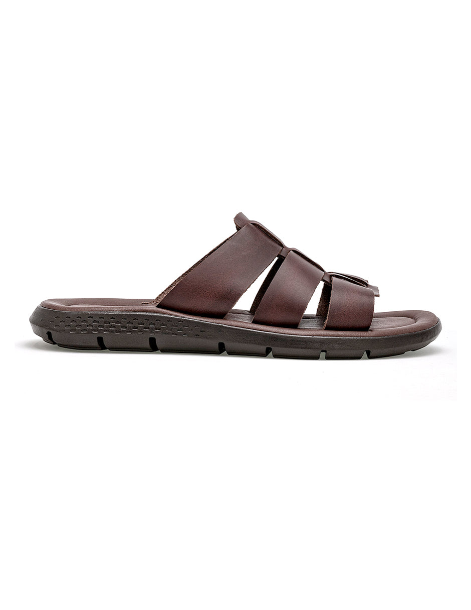 Sandalias casuales Exterior Piel Color Café Para Hombre De RBCOLLECTION