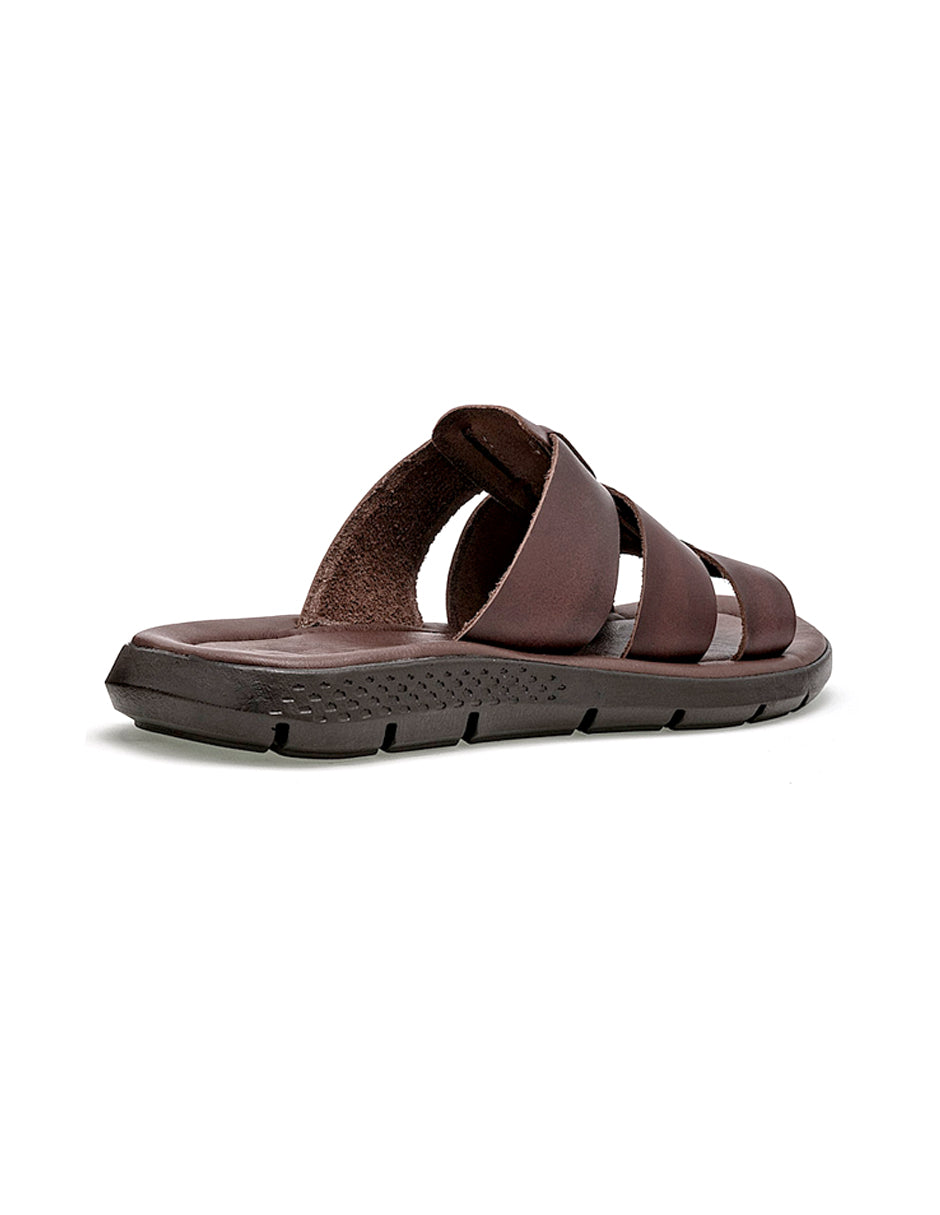 Sandalias casuales Exterior Piel Color Café Para Hombre De RBCOLLECTION