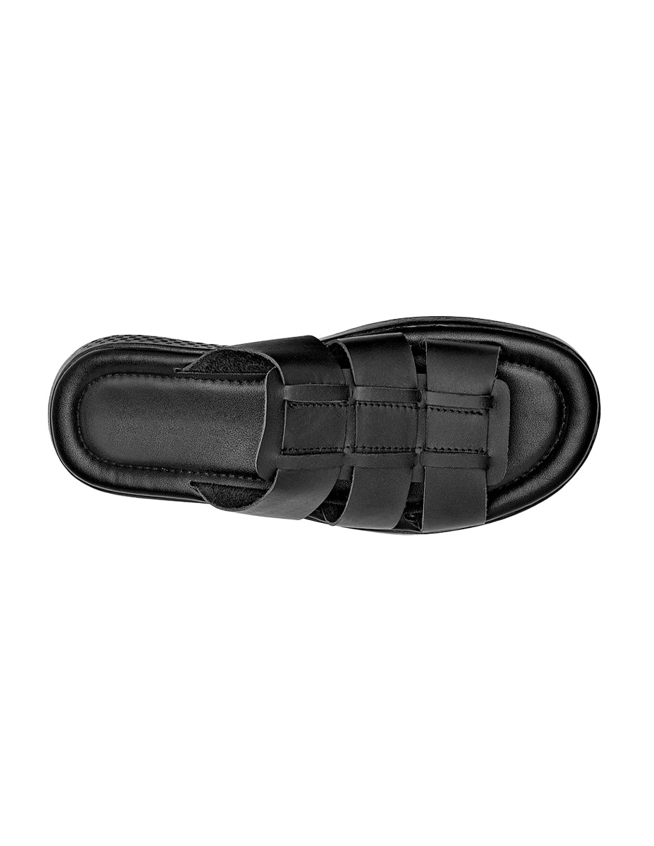 Sandalias casuales Exterior Piel Color Negro Para Hombre De RBCOLLECTION