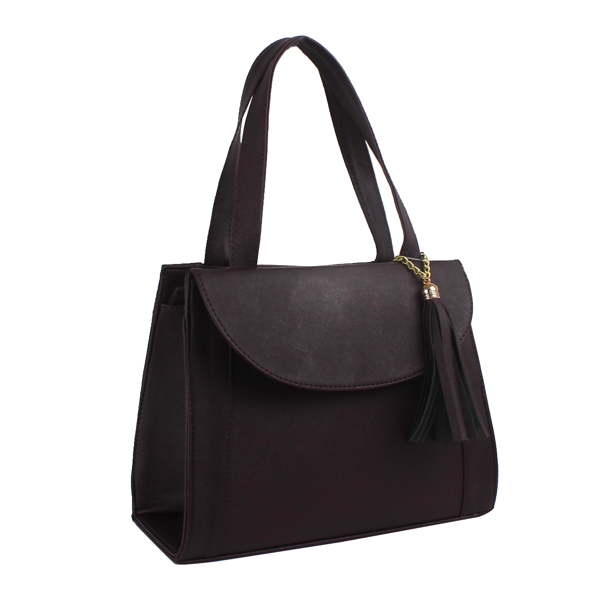 Bolsa de Mano Satchel Para Mujer Color Vino