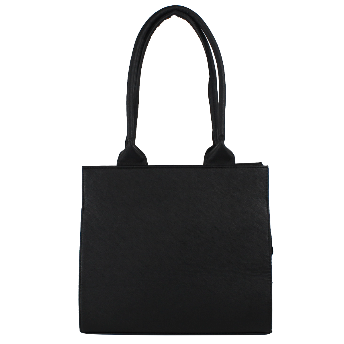 Bolsa Doble de Mano con Asa Larga Para Mujer Color Negro