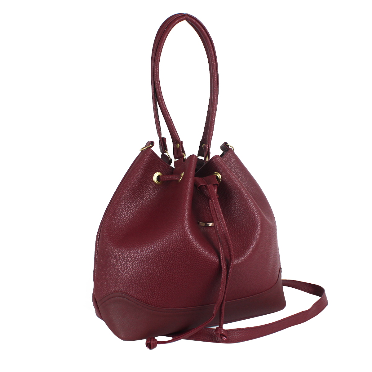 Bolsa Tote Amplia Para Mujer Convertible a Morral Color Vino