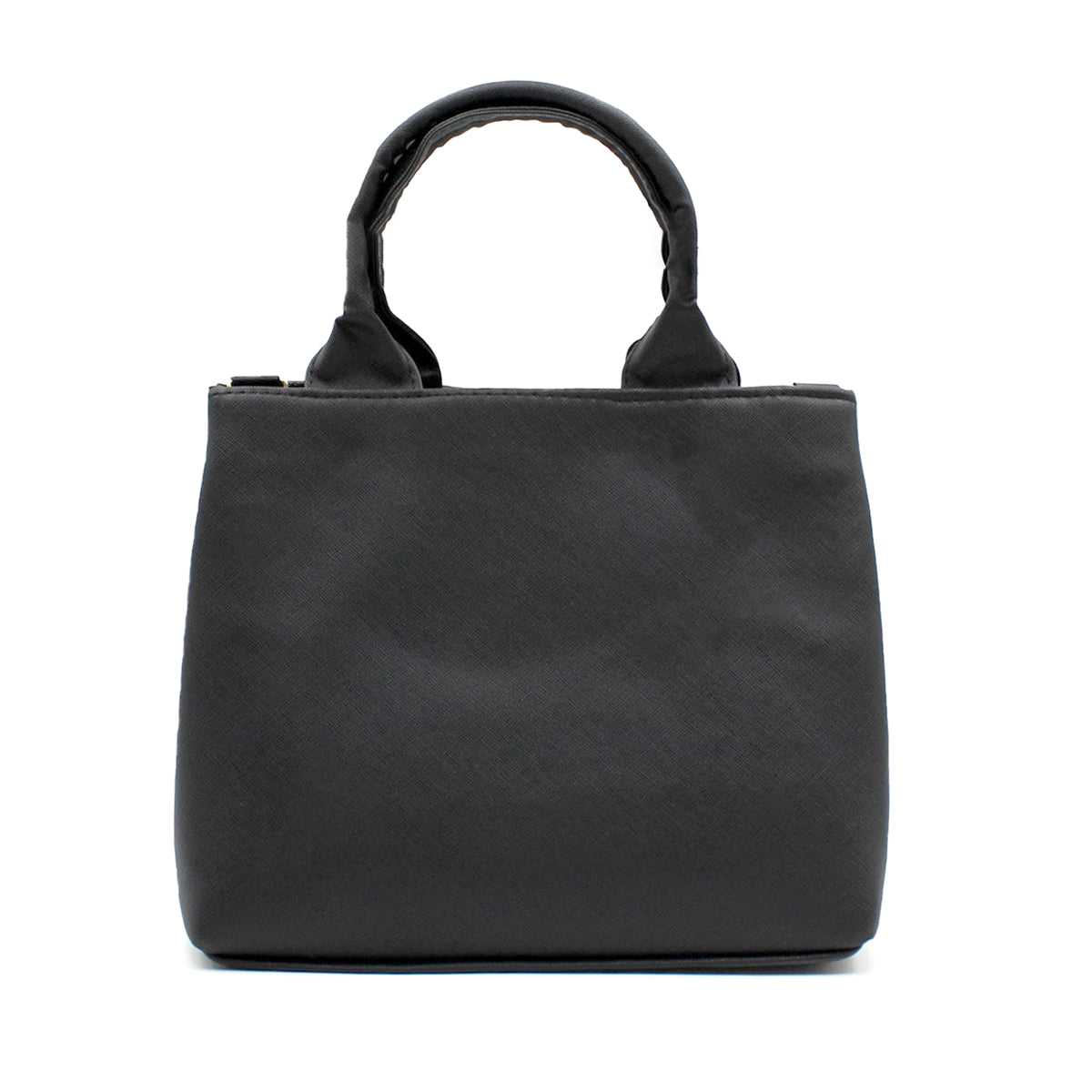 Bolsa Satchel Doble asa Color Negro Exterior Piel sintética de RBCOLLECTION
