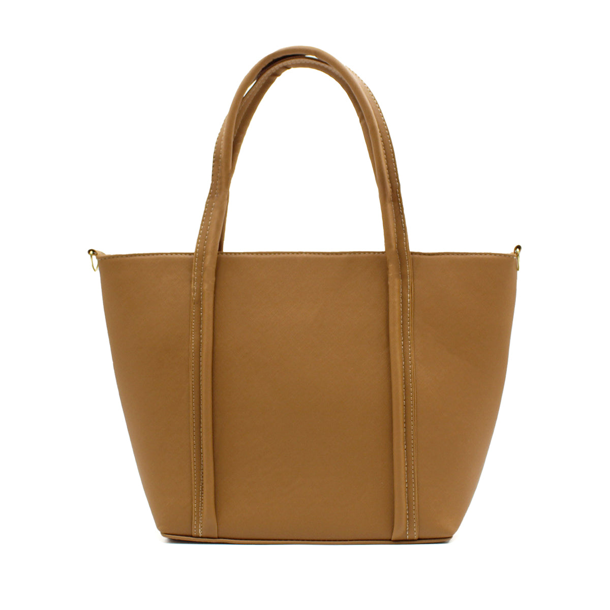 Bolsa Tote Doble asa Color Camel Exterior Piel sintética de RBCOLLECTION
