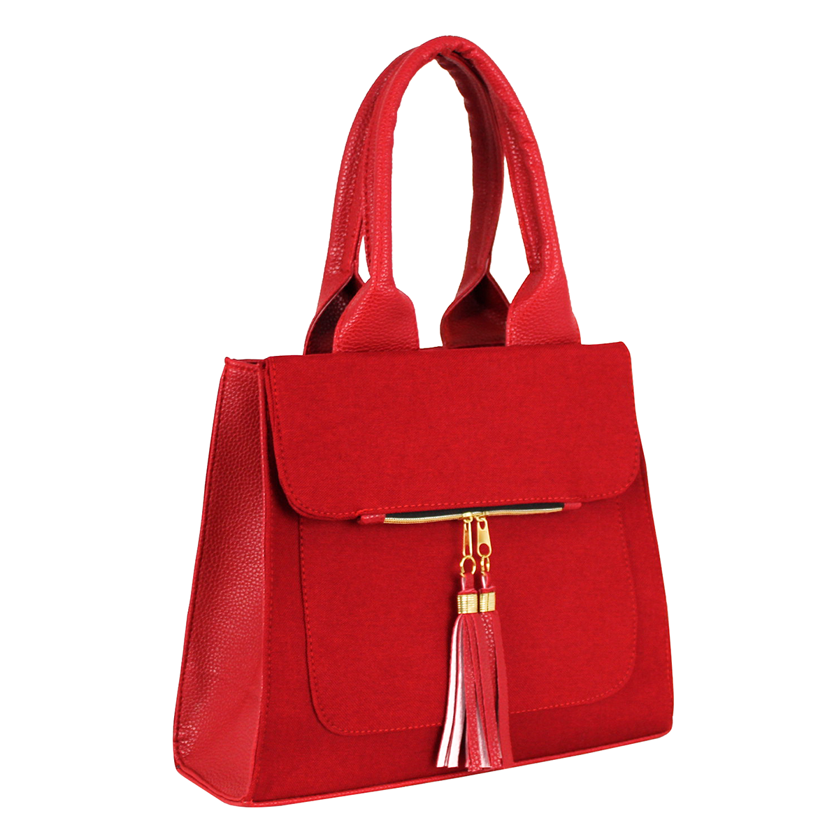 Bolsa casual con Monedero Exterior Doble Asa Color Rojo