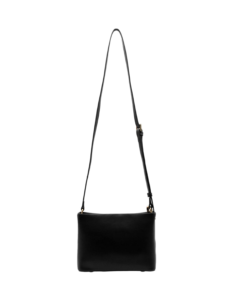 Bolsa Crossbody Una asa Color Negro Exterior Piel sintética de RBCOLLECTION