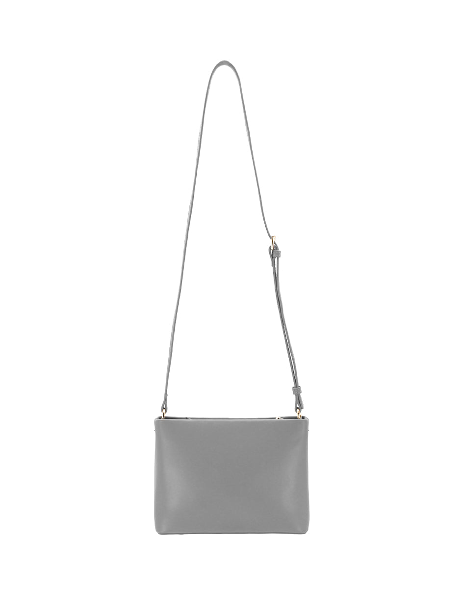 Bolsa Crossbody Una asa Color Gris Exterior Piel sintética de RBCOLLECTION