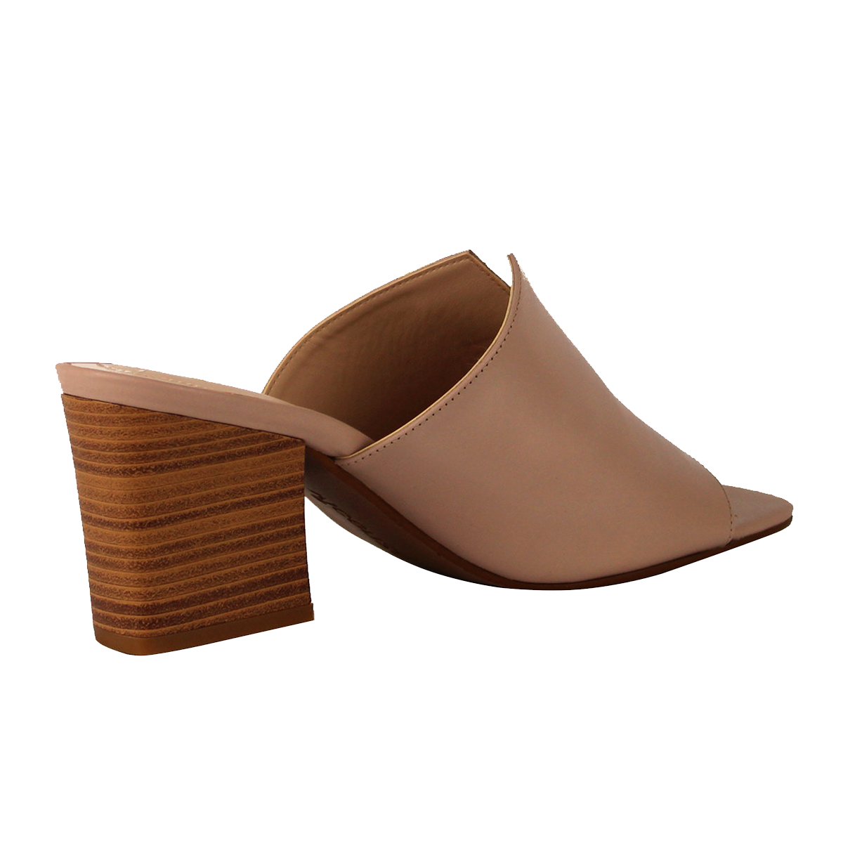 Sandalias Con Tacón Exterior Piel natural Color Beige Para Mujer De Vicenza