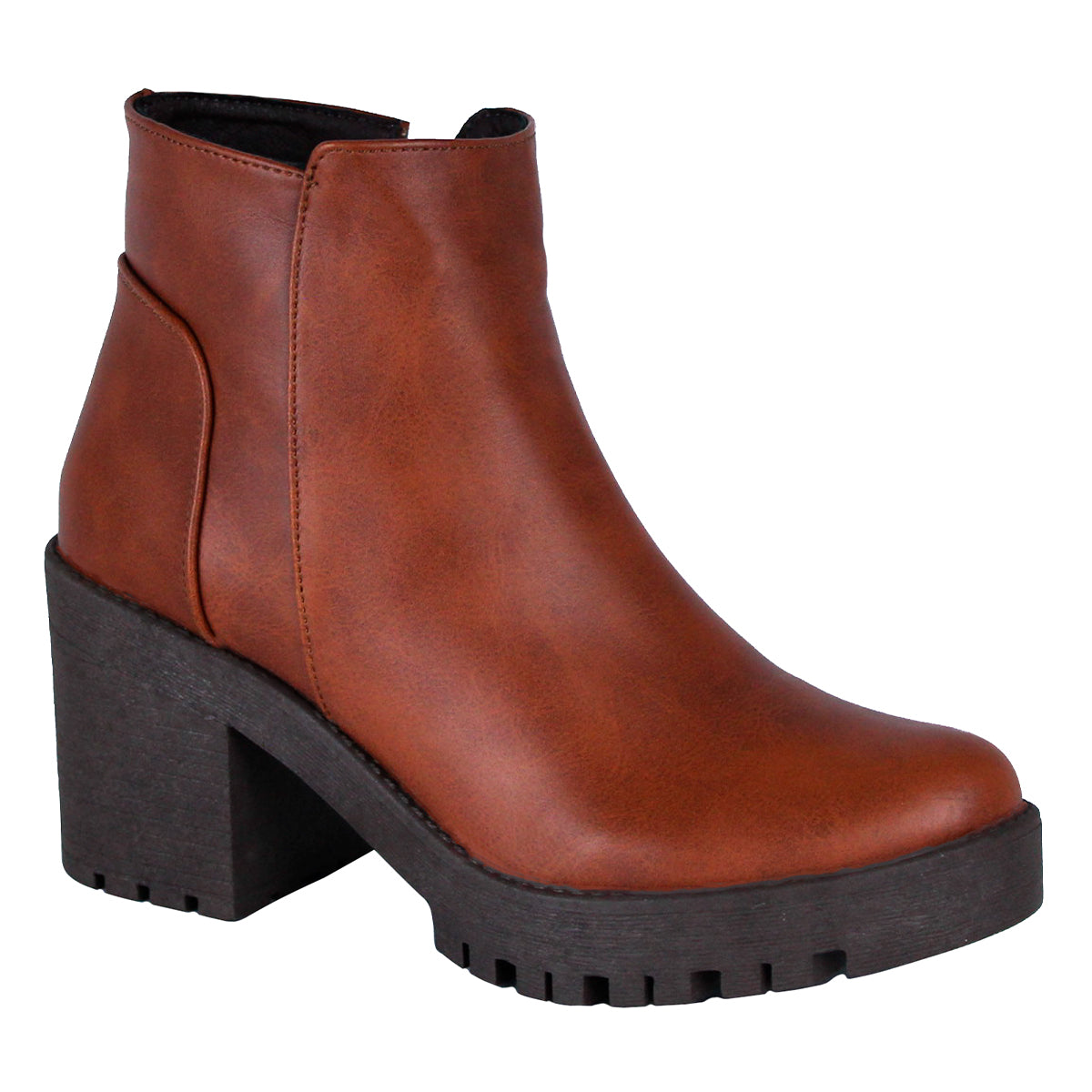 Bota casual Exterior Piel sintética Color Café Para Mujer De RBCOLLECTION