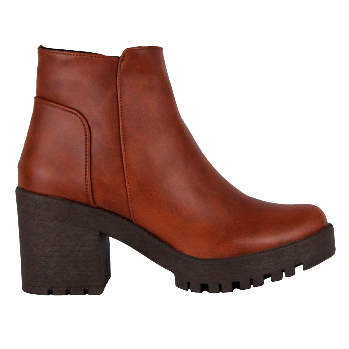 Bota casual Exterior Piel sintética Color Café Para Mujer De RBCOLLECTION