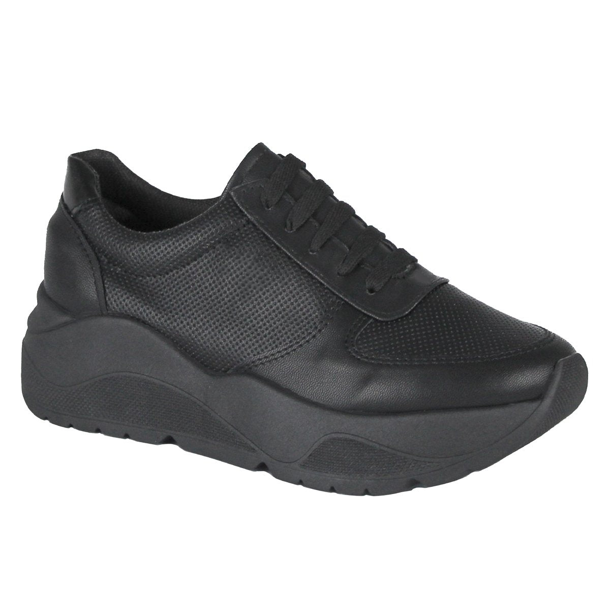 Con cordones Exterior Piel sintética Color Negro Para Mujer De RBCOLLECTION