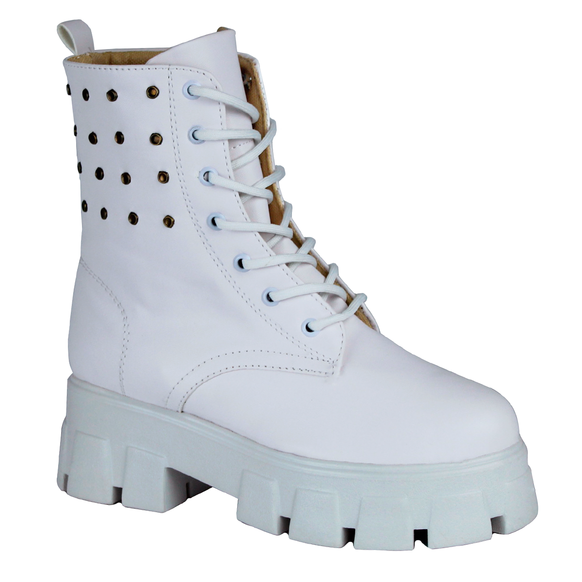 Bota casual Exterior Piel sintética Color Blanco Para Mujer De RBCOLLECTION