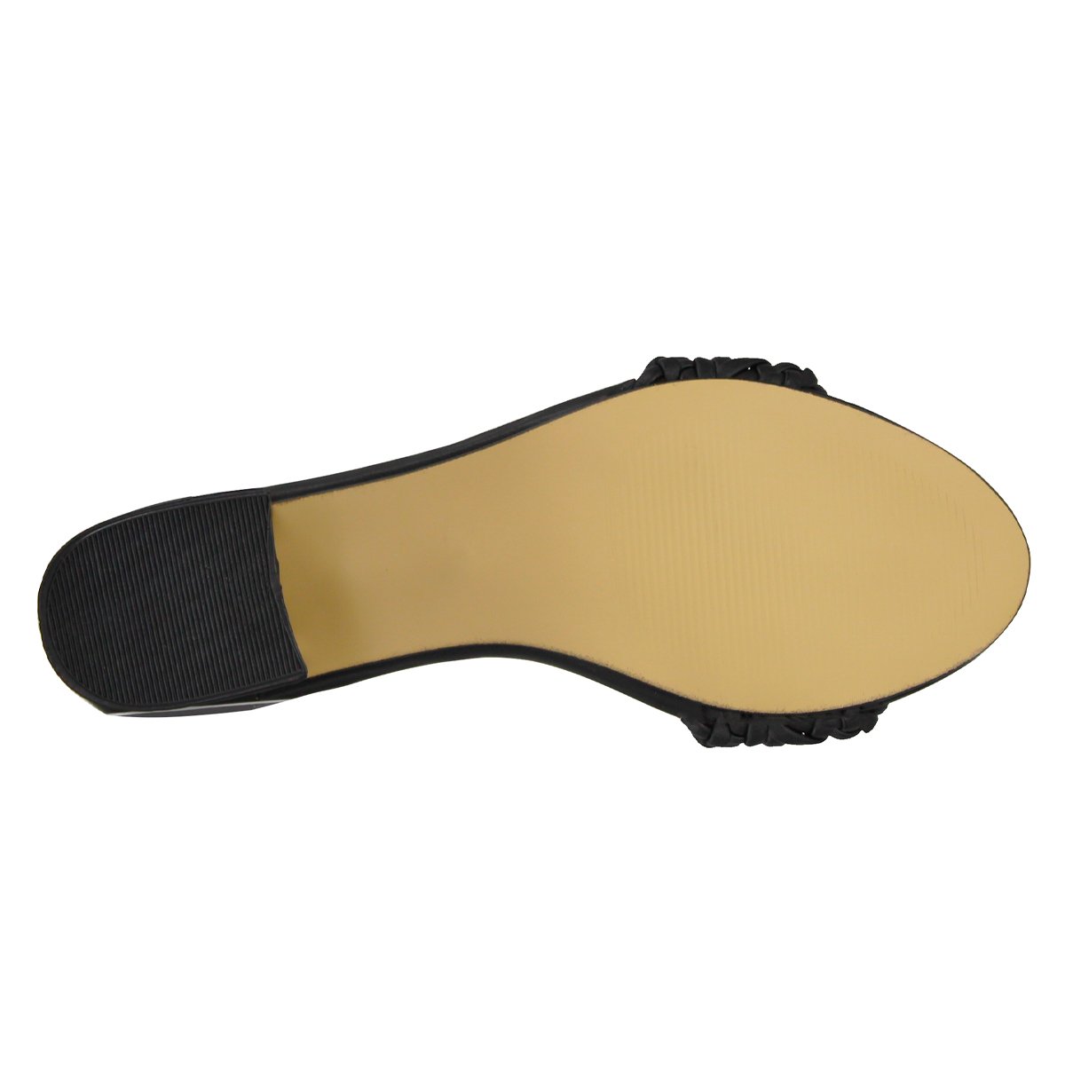 Sandalia con tacón Exterior Piel sintética Color Negro Para Mujer De RBCOLLECTION