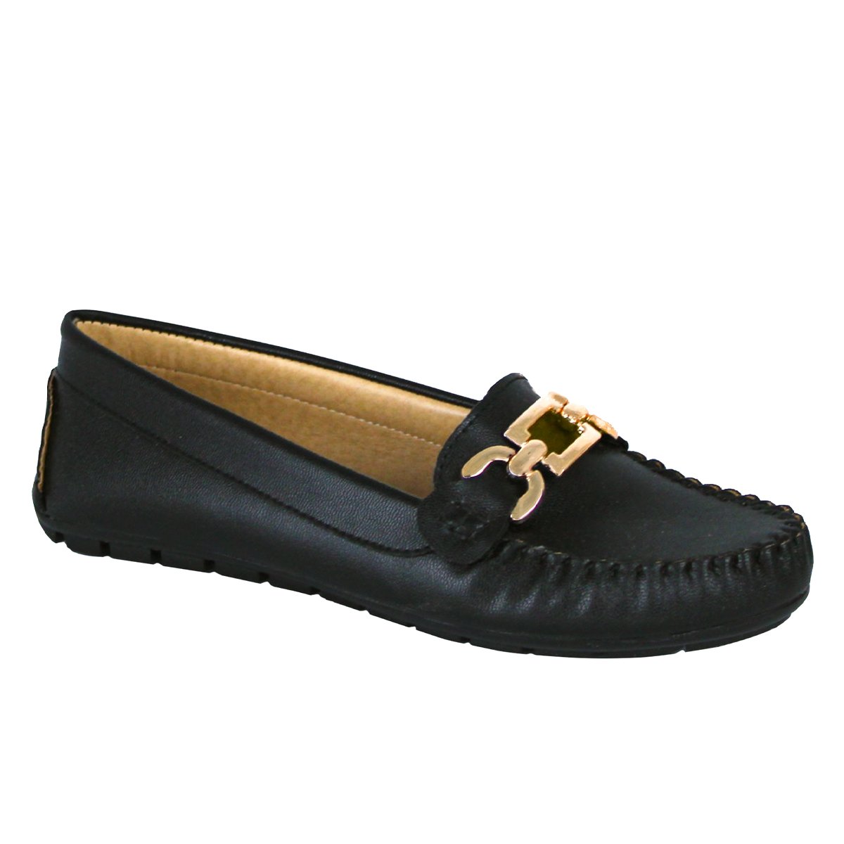 Mocasines Exterior Piel sintética Color Negro Para Mujer De RBCOLLECTION