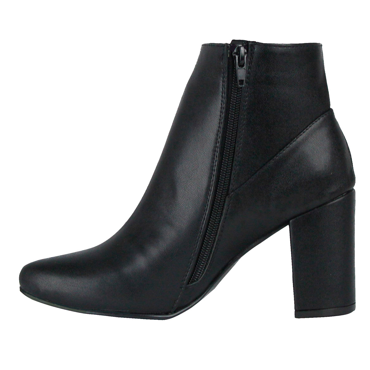 Botín con tacón Exterior Piel sintética Color Negro Para Mujer De RBCOLLECTION