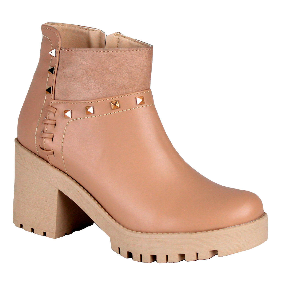 Bota casual Exterior Piel sintética Color Beige Para Mujer De RBCOLLECTION