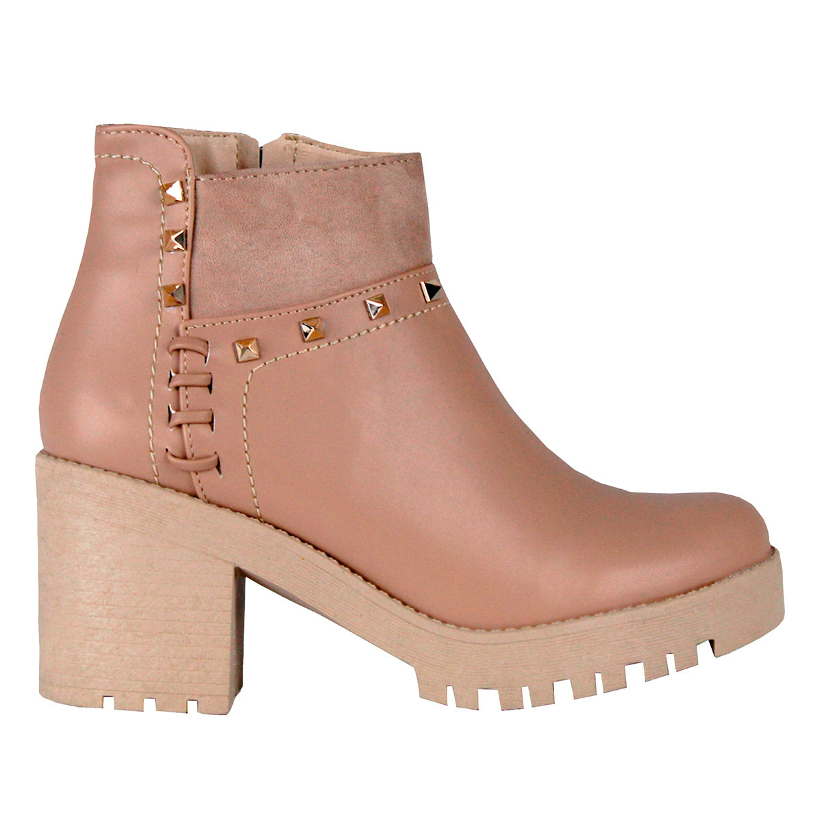 Bota casual Exterior Piel sintética Color Beige Para Mujer De RBCOLLECTION