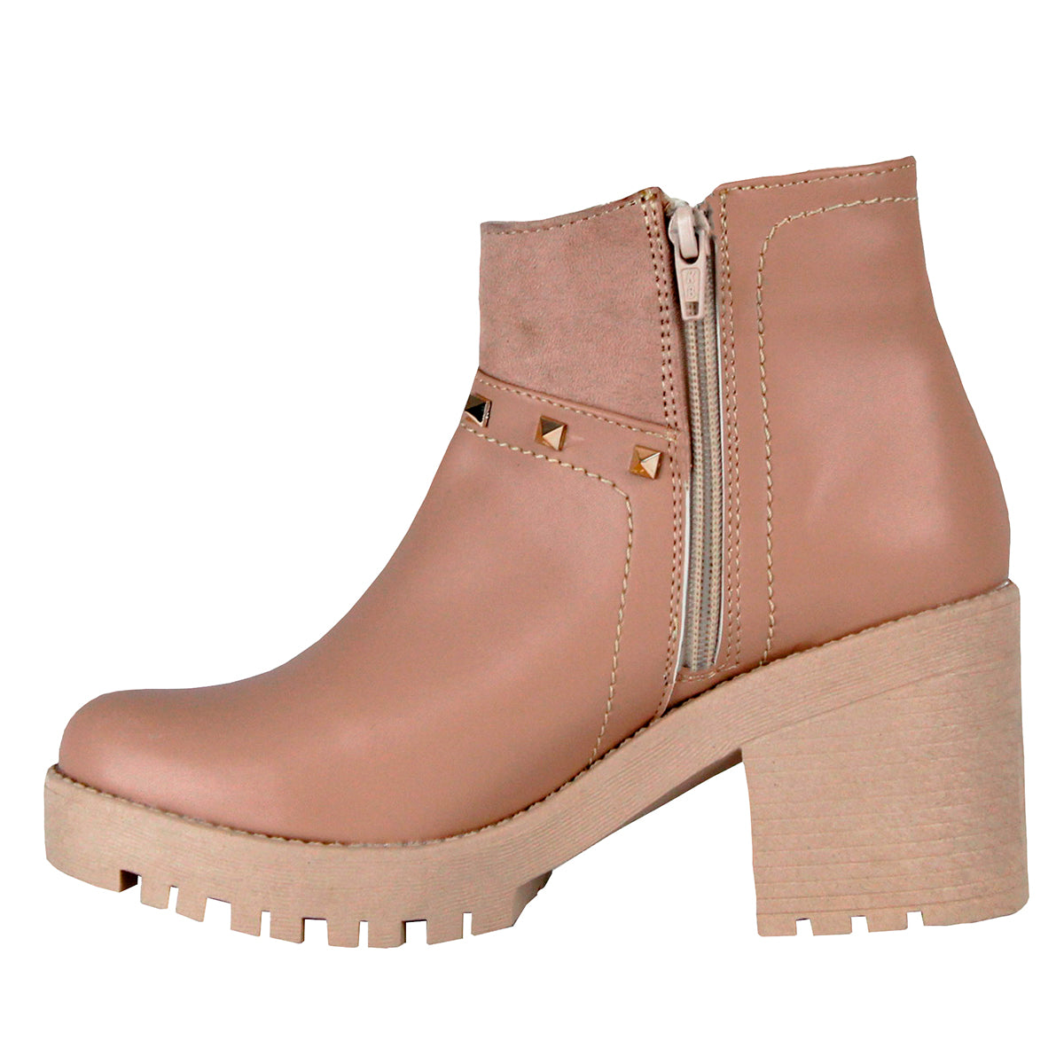 Bota casual Exterior Piel sintética Color Beige Para Mujer De RBCOLLECTION