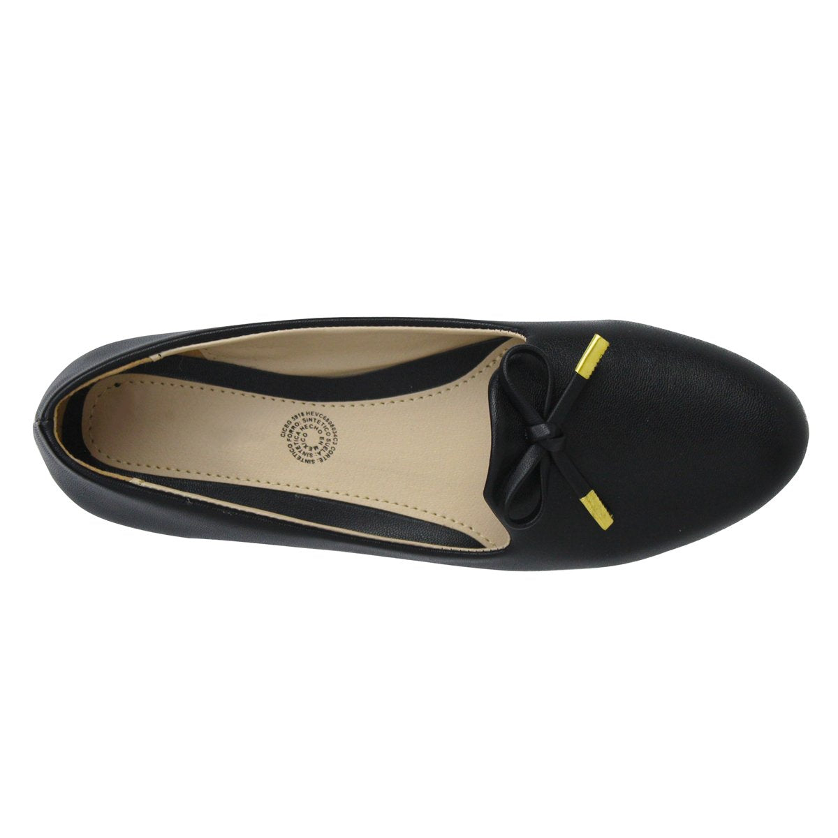 Flats clasicas Exterior Piel sintética Color Negro Para Mujer De RBCOLLECTION