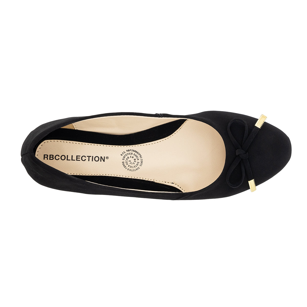 Flats clásicas Exterior Gamuza sintética Color Negro Para Mujer De RBCOLLECTION