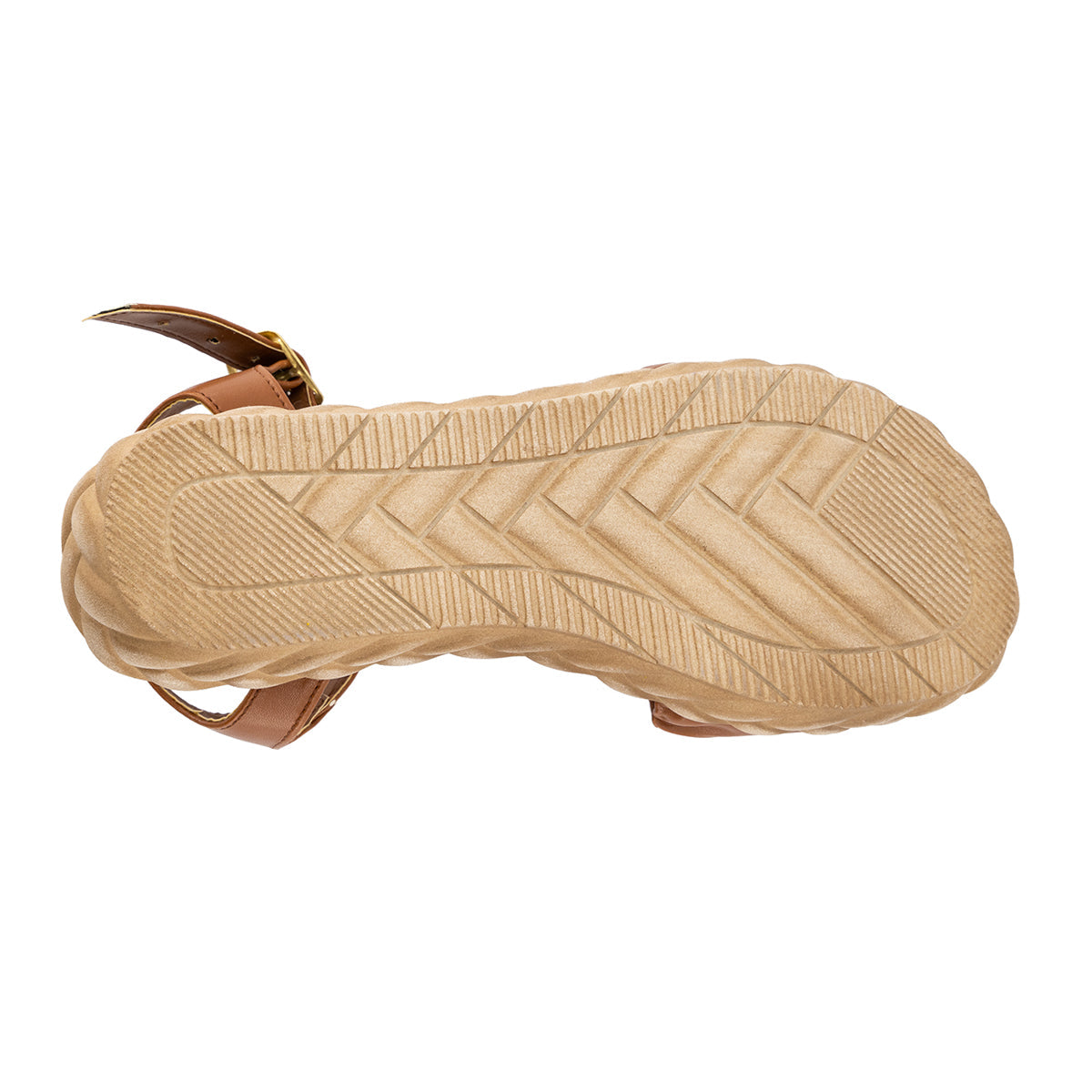 Sandalias de piso Exterior Piel sintética Color Camel  Para Mujer De RBCOLLECTION