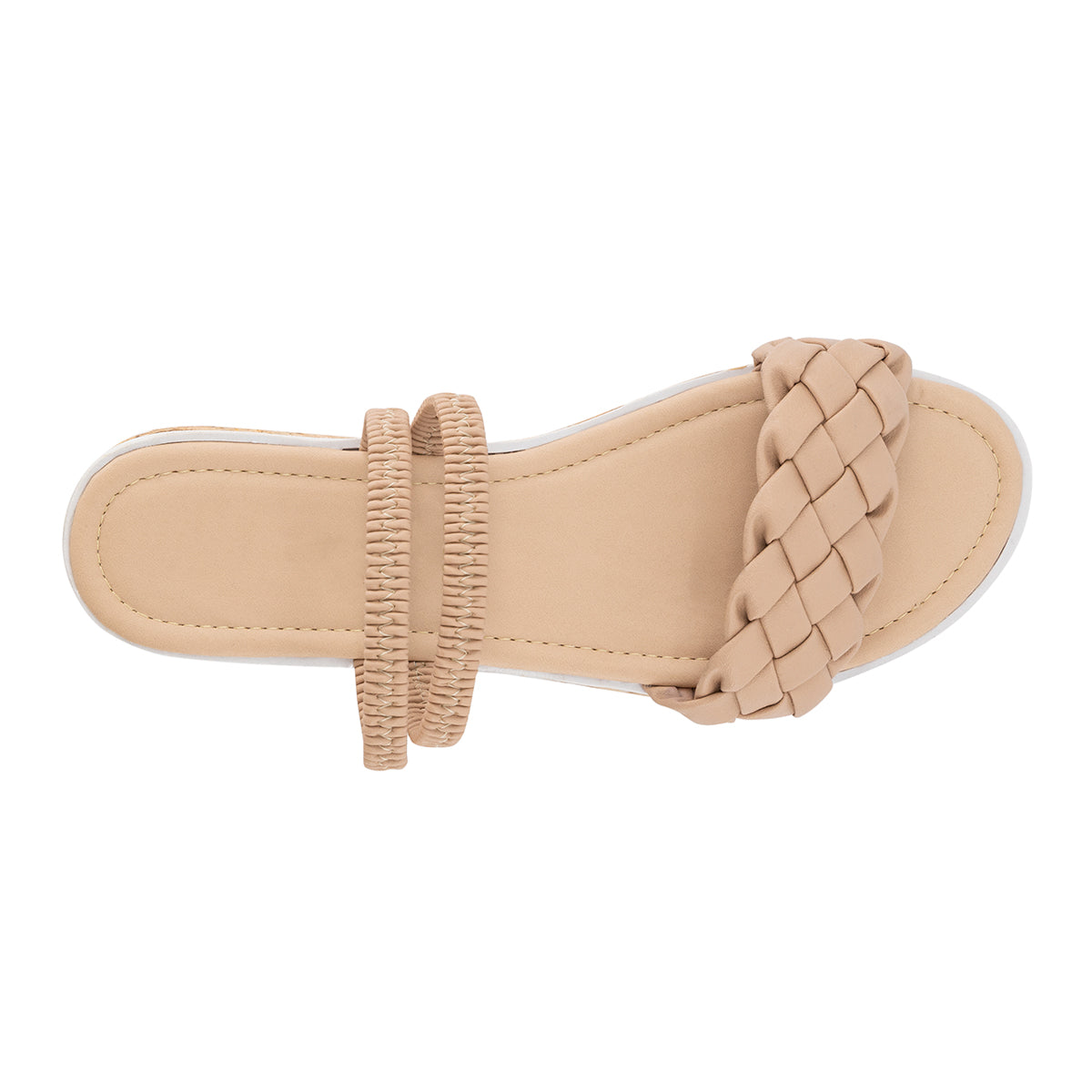 Sandalias de piso Exterior Piel sintética Color Beige  Para Mujer De RBCOLLECTION