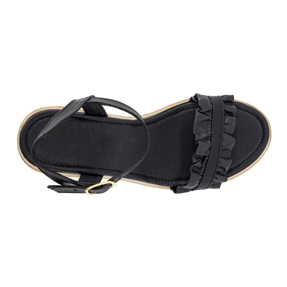 Sandalias con plataforma Exterior Piel sintética Color Negro Para Mujer De RBCOLLECTION