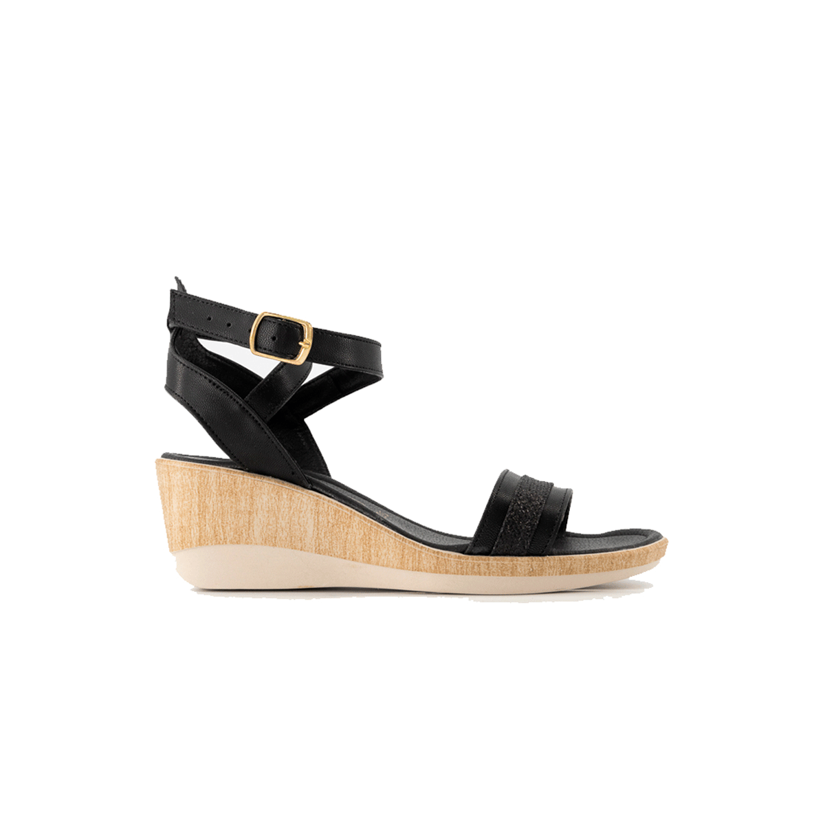 Sandalias con plataforma Exterior Cabra Color Negro Para Mujer De RBCOLLECTION