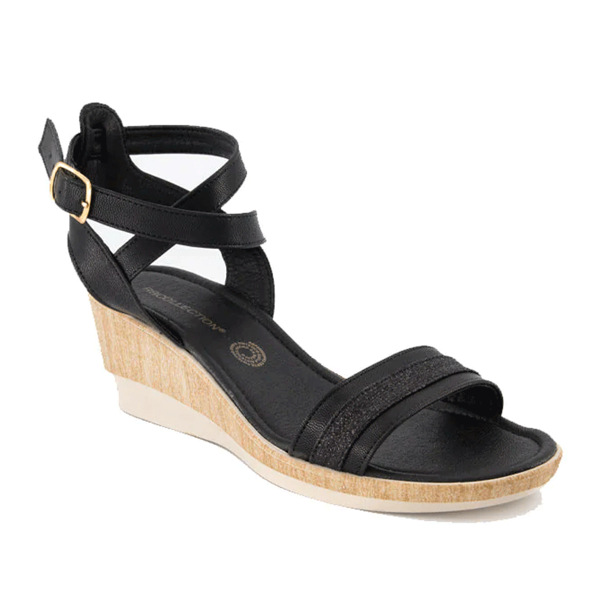 Sandalias con plataforma Exterior Cabra Color Negro Para Mujer De RBCOLLECTION