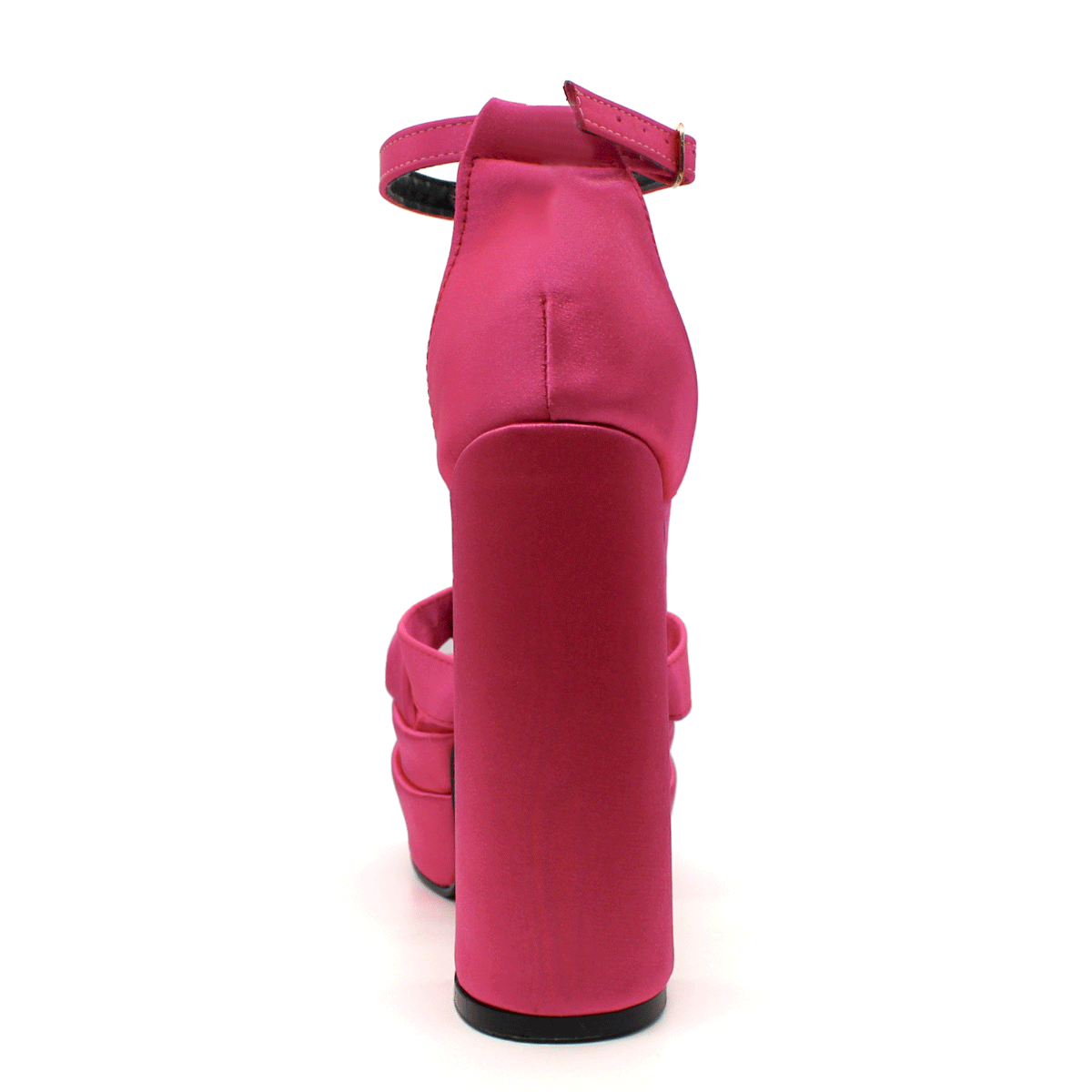 Sandalia con tacón Exterior Textil Color Rosa Para Mujer De RBCOLLECTION