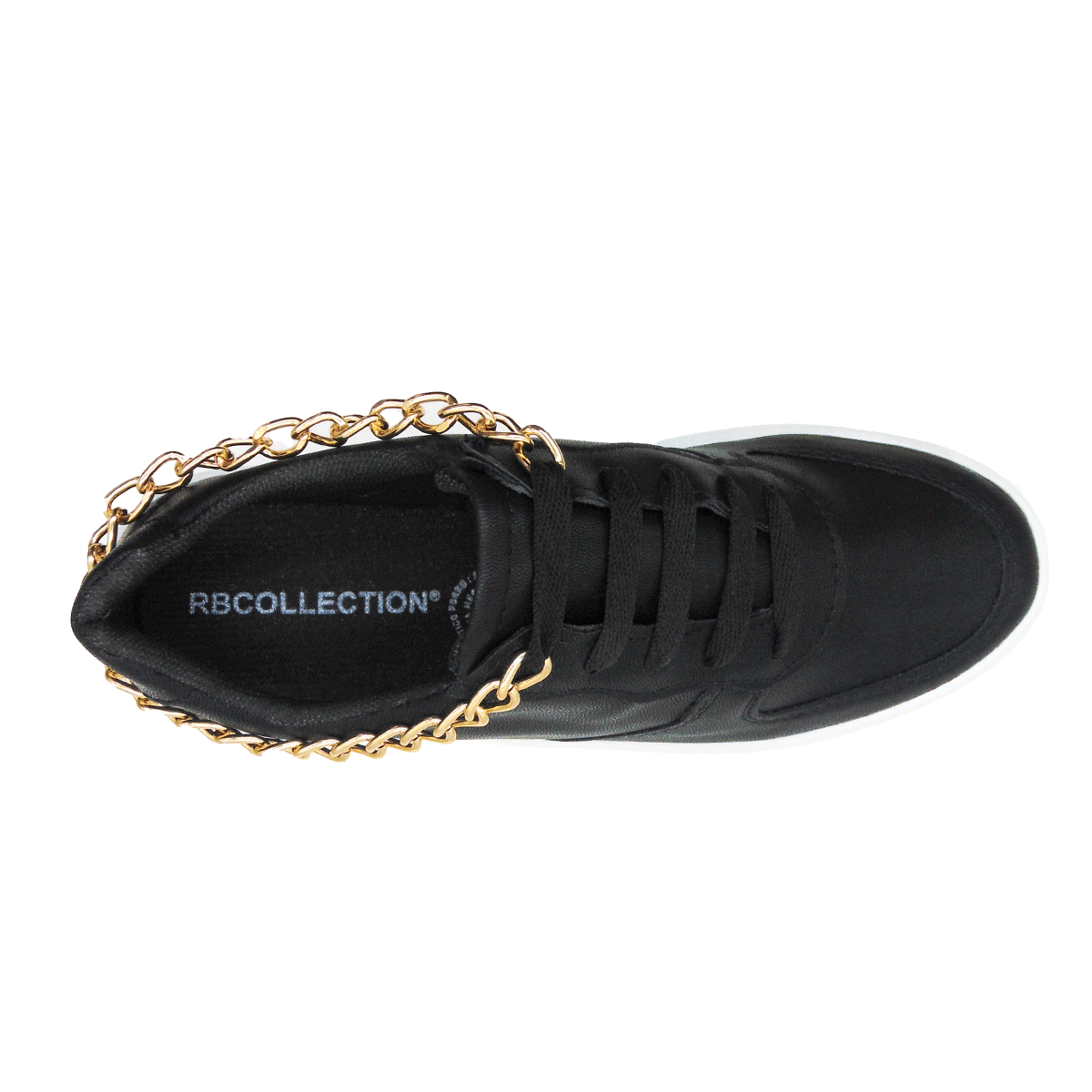 Tenis con cordones Exterior Sintético Color Negro Para Mujer De RBCOLLECTION