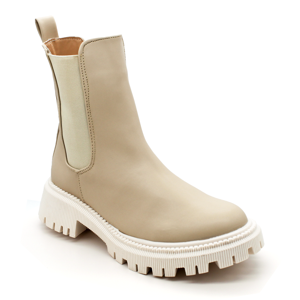 Botas casuales Exterior Piel sintetica Color Beige  Para Mujer De RBCOLLECTION