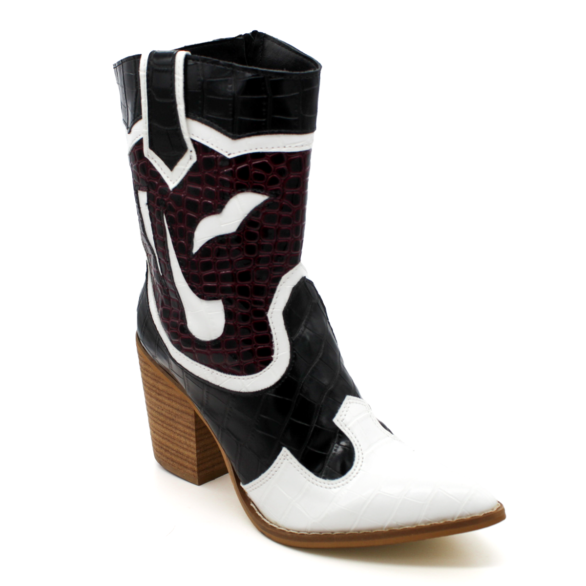 Botas tipo western Exterior Piel sintetica Color Negro Para Mujer De RBCOLLECTION