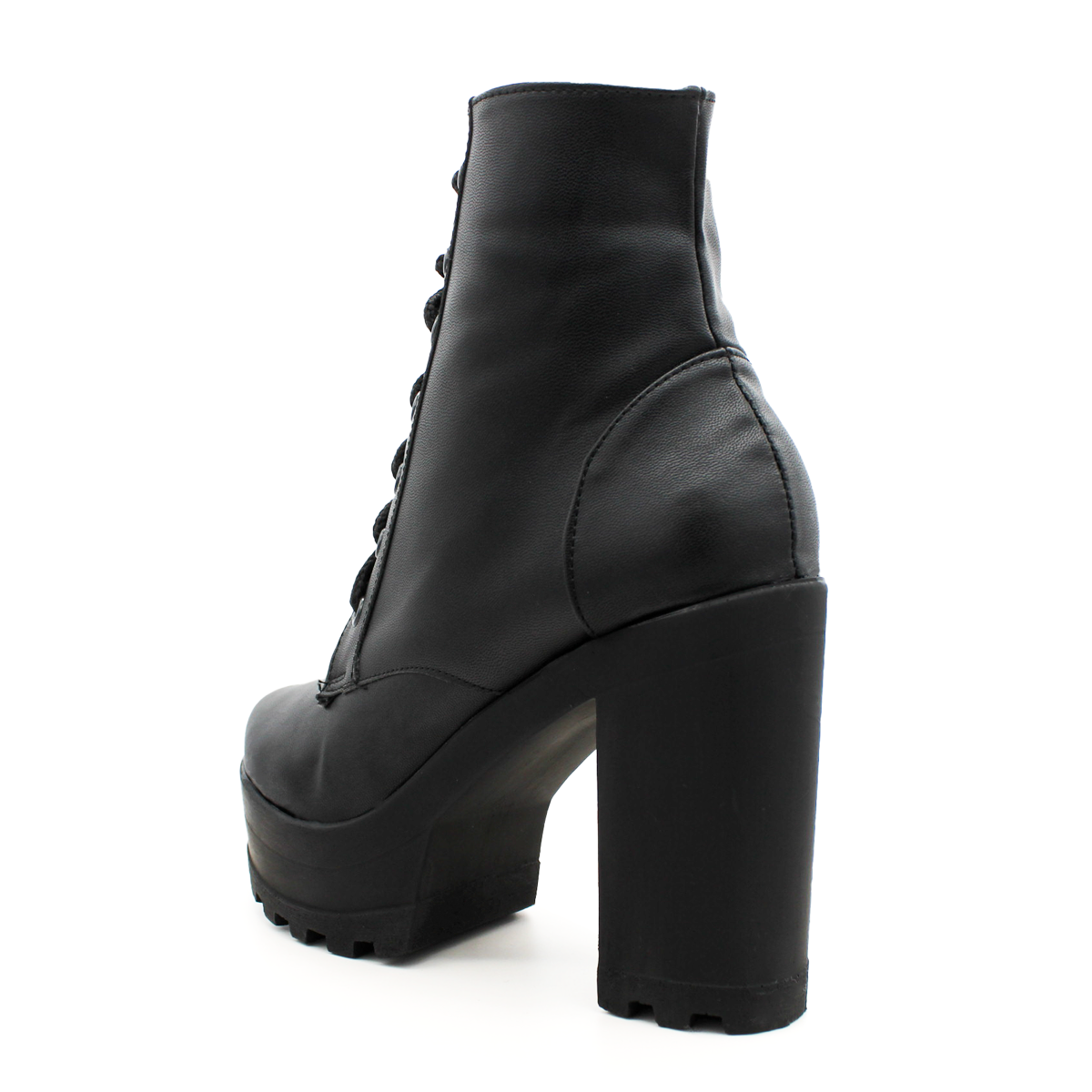 Botín con tacón Exterior Piel sintética Color Negro Para Mujer De RBCOLLECTION