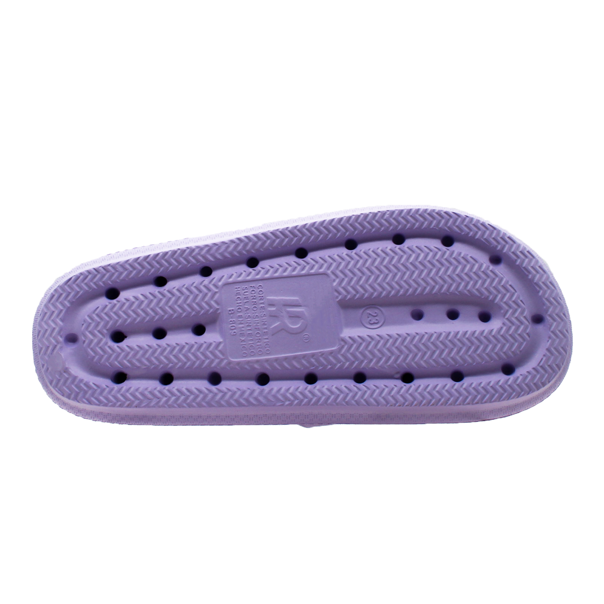 Sandalias de piso Exterior Sintético Color Morado Para Mujer De RBBASICS
