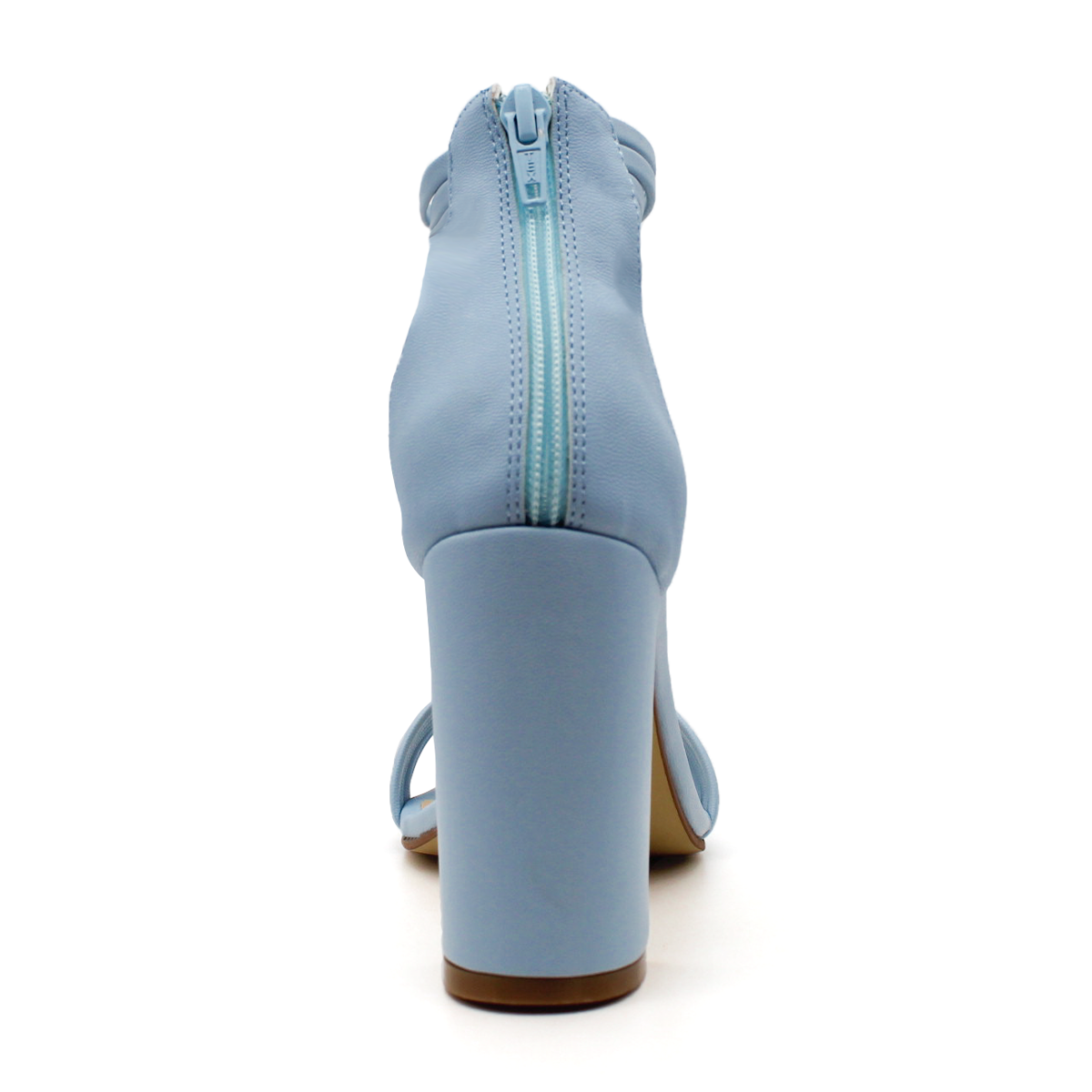 Sandalia con Tacón Exterior Piel sintética Color Azul Para Mujer De RBCOLLECTION