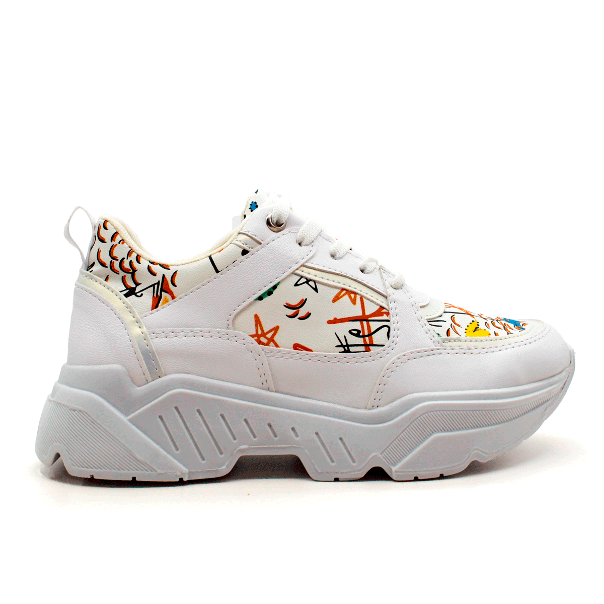 Tenis tipo deportivo  Exterior Sintético Color Blanco Para Mujer De RBCOLLECTION