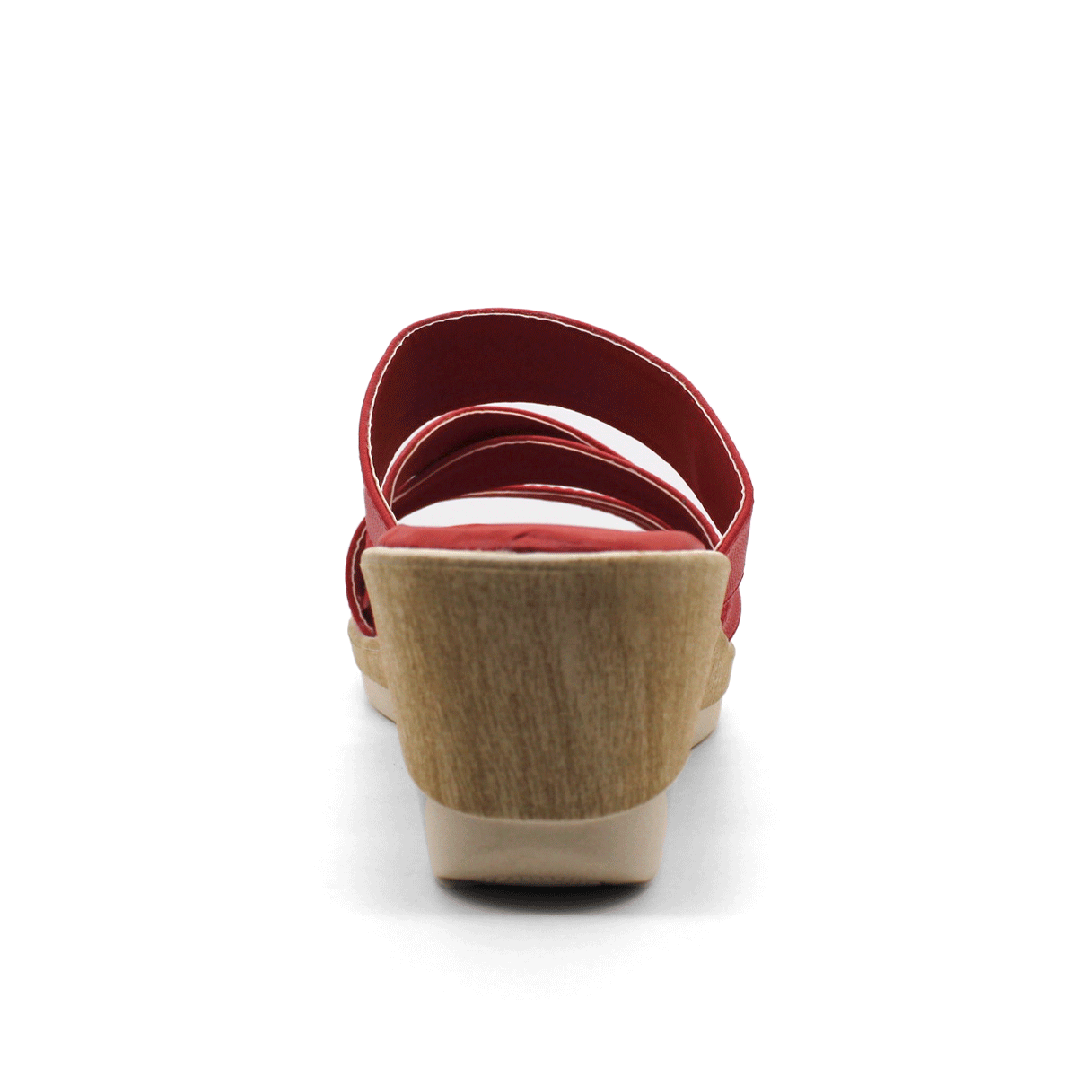 Sandalias con plataforma Exterior Piel sintética Color Rojo Para Mujer De RBCOLLECTION