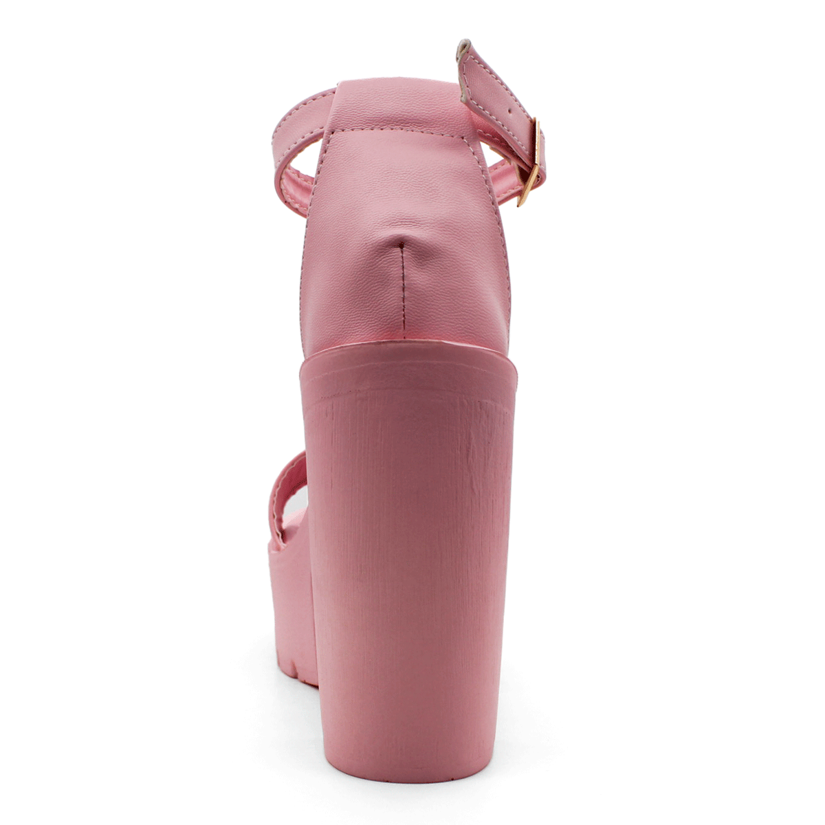 Sandalia con tacón Exterior Piel sintética Color Rosa Para Mujer De RBCOLLECTION