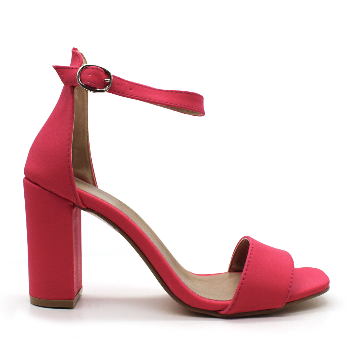 Sandalia con tacón Exterior Piel sintética Color Rosa Para Mujer De RBCOLLECTION