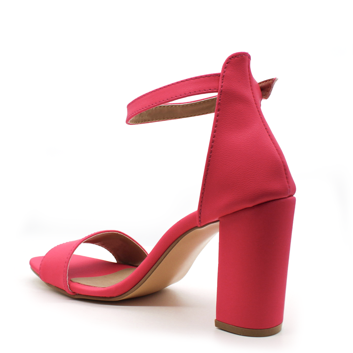 Sandalia con tacón Exterior Piel sintética Color Rosa Para Mujer De RBCOLLECTION